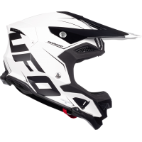 Motocross helmet Diamond black and white - ADULT - He052 - UFO Plast