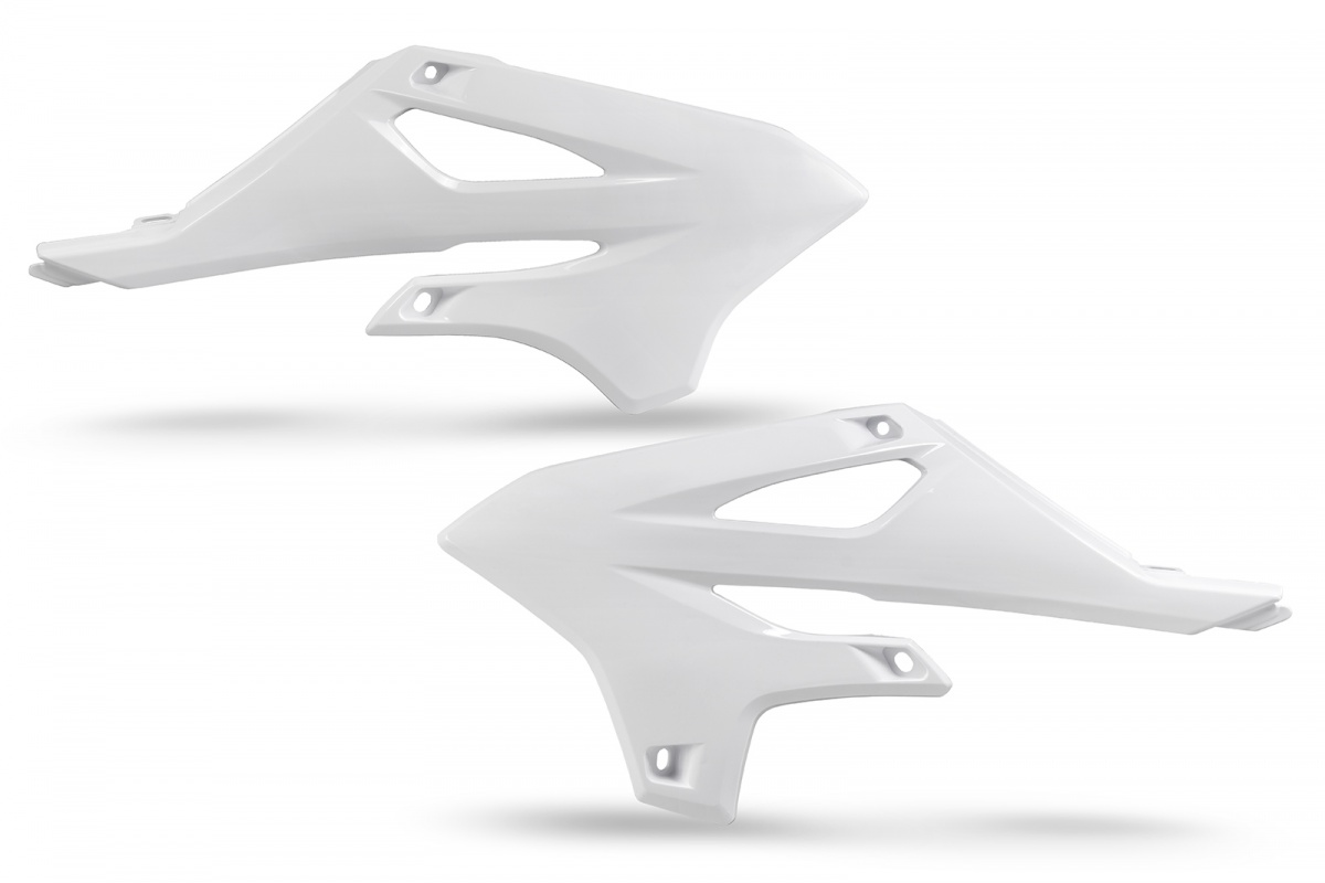 Radiator Covers white for Yamaha YZ 85 (2022-25) - REPLICA PLASTICS - YA04882-046 - Ufo Plast