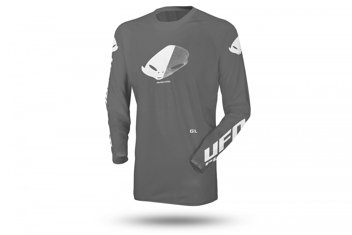 Motocross Radial jersey grey - 2023 COLLECTION - MG04527-E - UFO Plast