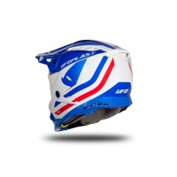 Motocross helmet Echus blue, white and red glossy - Home - HE168 - UFO Plast