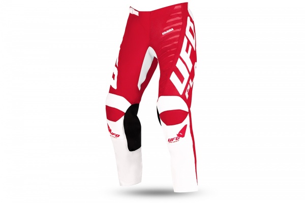 MOTOCROSS KIMURA PANTS FOR KIDS WHITE AND RED - KIDS - PI04495-B - UFO Plast