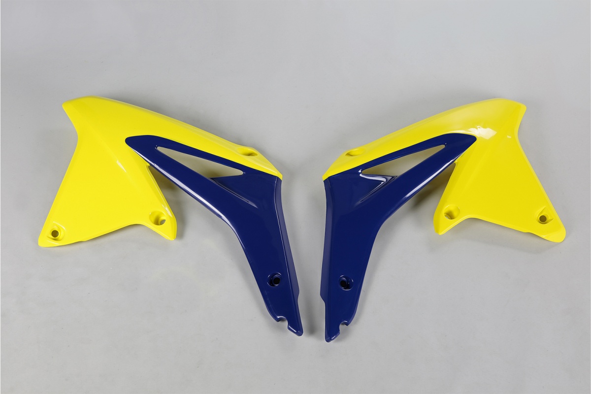 Radiator Covers yellow-blue for Suzuki RMZ 450 (2008-17) - REPLICA PLASTICS - SU04917-102 - Ufo Plast