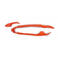 SWINGARM CHAIN SLIDER - ORANGE - KTM - REPLICA PLASTICS - KT05018-127 - UFO Plast