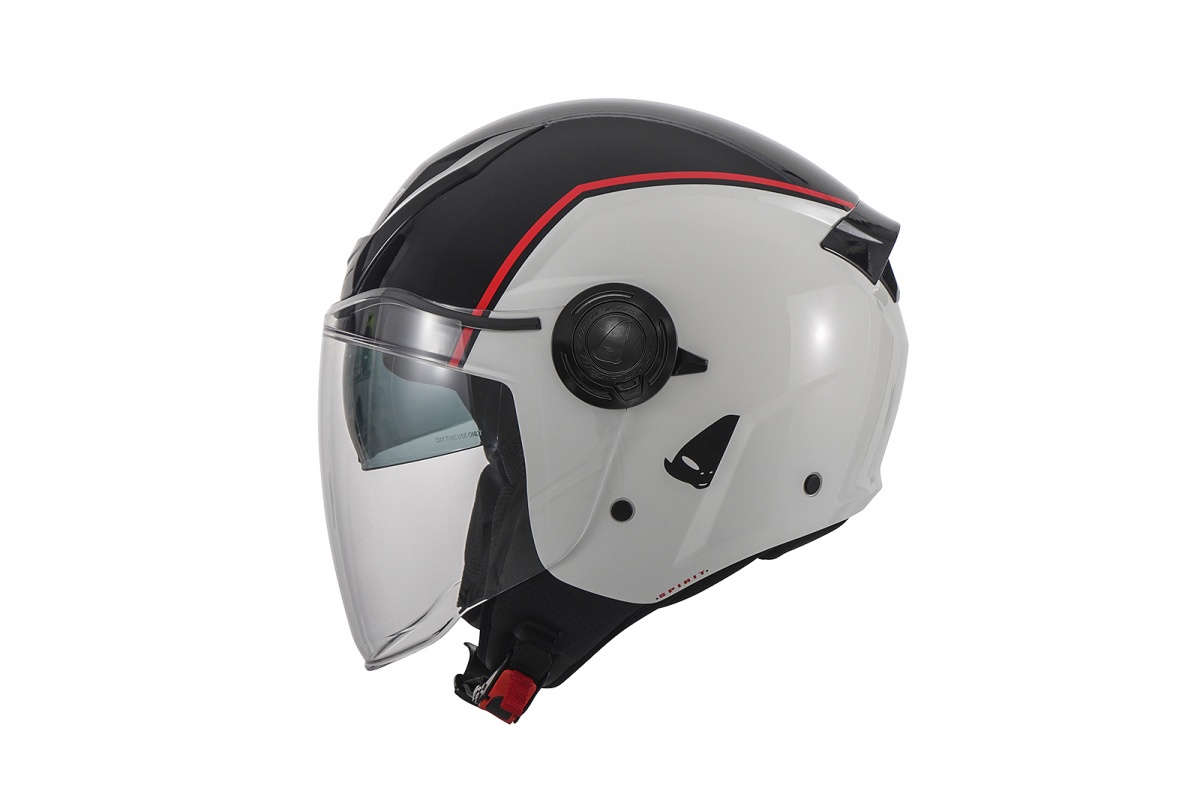 Spirit urban jet helmet white and black - Helmets - HE13003-WK - UFO Plast