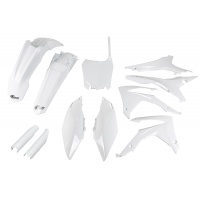 Full Plastic Kit white for Honda CRF 250R (2014-17) - CRF 450R (2013-17) - REPLICA PLASTICS - HOKIT121F-041 - Ufo Plast