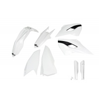 Full Plastic Kit white for Husqvarna TE 250 - TE 125 - FE 250 - TE 300 - FE 350 - FE 450 - TX 125 - TX 250 - TX 300 - REPLICA...