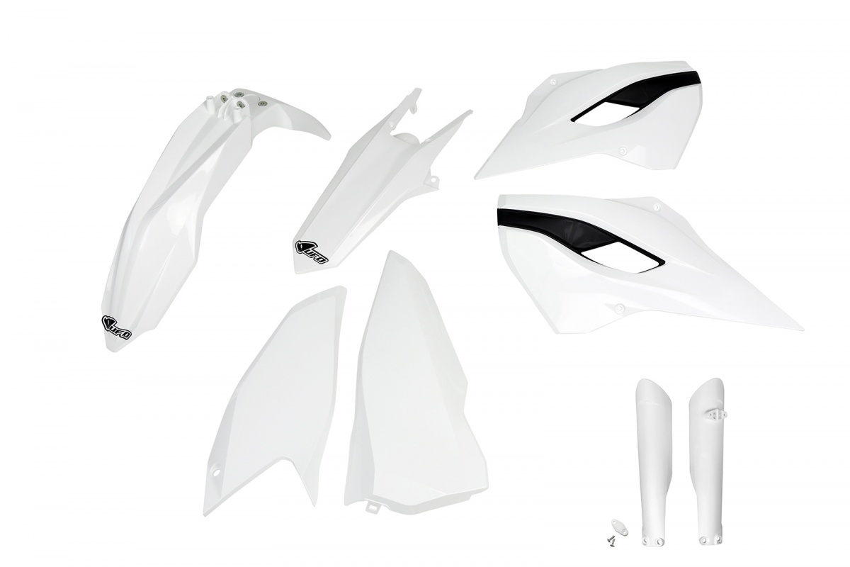 Full Plastic Kit white for Husqvarna TE 250 - TE 125 - FE 250 - TE 300 - FE 350 - FE 450 - TX 125 - TX 250 - TX 300 - REPLICA...