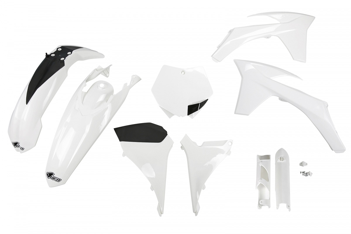 Full Plastic Kit white for Ktm SX 250/XC 250 - SX 125/XC 125 - SX 150 - SX-F 350/XCF 350 - SX-F 450/XCF 450 - SX-F 250/XCF 25...