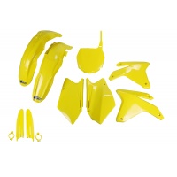 Full Plastic Kit yellow for Suzuki RMZ 450 (2005-06) - REPLICA PLASTICS - SUKIT404F-102 - Ufo Plast