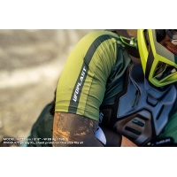 Mountain bike jersey Terrain SV1 short sleeves jersey grey and neon yellow - Home - JE05002-ED - UFO Plast