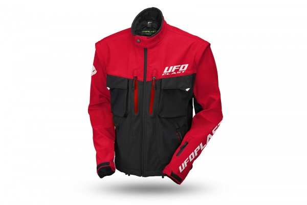 Taiga enduro jacket with protections included red - Jackets - JA13002-KB - Ufo Plast