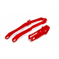 Chain Guide + Swingarm Chain Slider red for Honda CRF 250R - CRF 450R - CRF 250RX - CRF 450RX - REPLICA PLASTICS - HO05611-07...