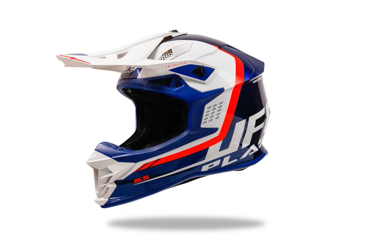 Motocross Intrepid helmet blue and white - Helmets - HE13400-CW - UFO Plast