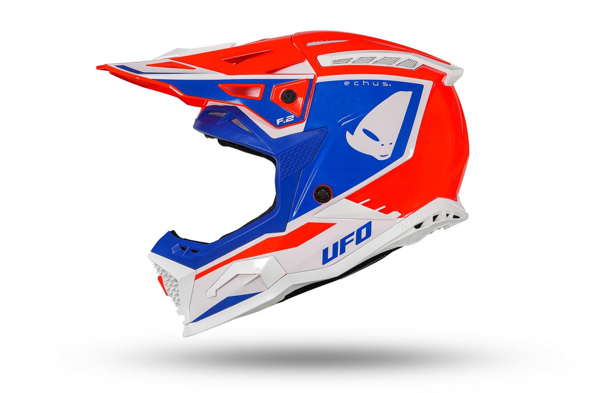 Motocross Echus helmet red blue and white - Helmets - HE13100-BC - Ufo Plast