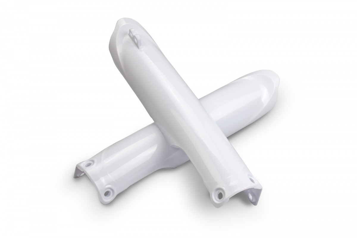 FORK SLIDER PROTECTORS - WHITE - YAMAHA - REPLICA PLASTICS - YA04895-046 - UFO Plast