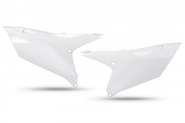 SIDE PANELS - WHITE - YAMAHA - REPLICA PLASTICS - YA04893-046 - UFO Plast