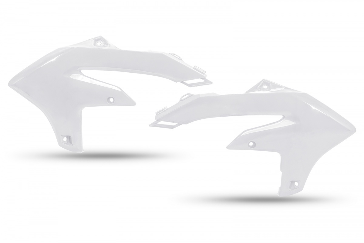 RADIATOR COVERS - WHITE - YAMAHA - REPLICA PLASTICS - YA04892-046 - UFO Plast