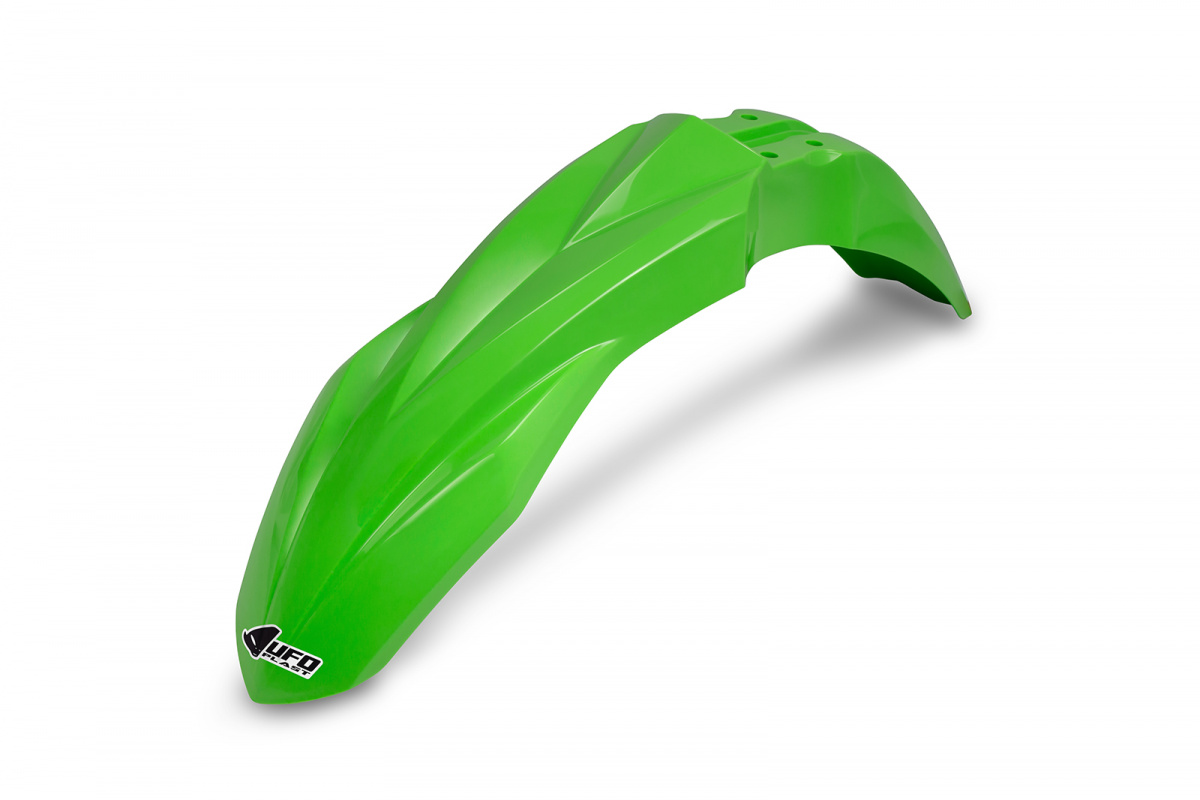 Front Fenders green for Kawasaki KXF 250 (2018-25) - KXF 450 (2018-25) - REPLICA PLASTICS - KA04748-026 - Ufo Plast